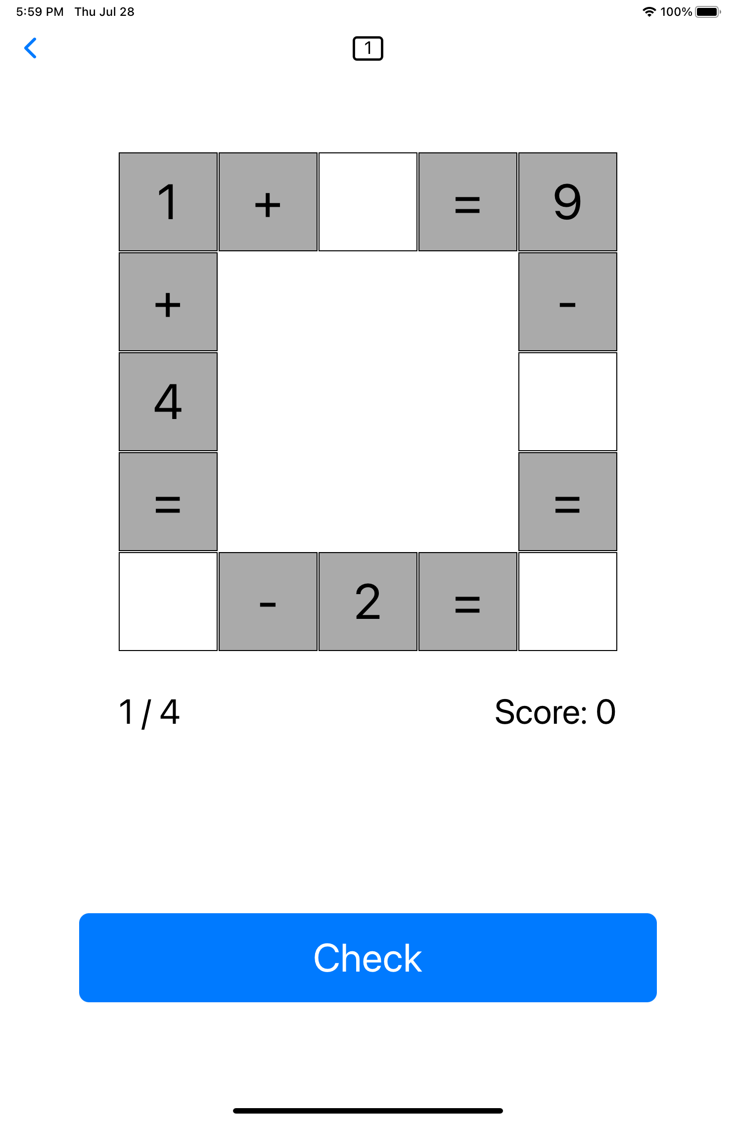 First Grade Math App Photo