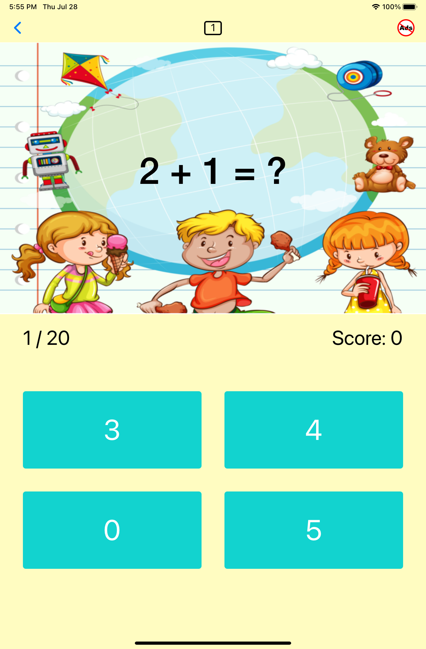 First Grade Math App Photo
