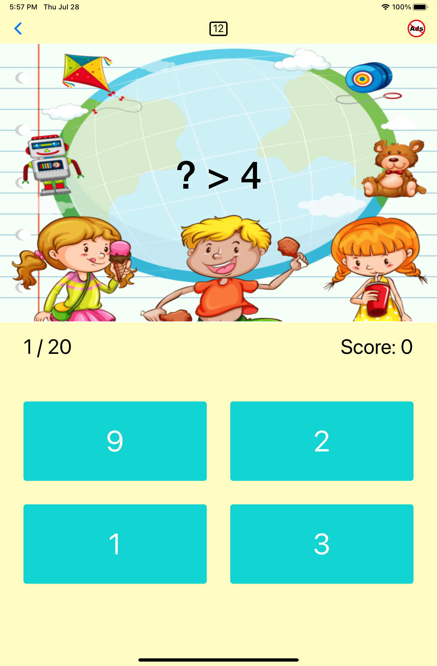 First Grade Math App Photo