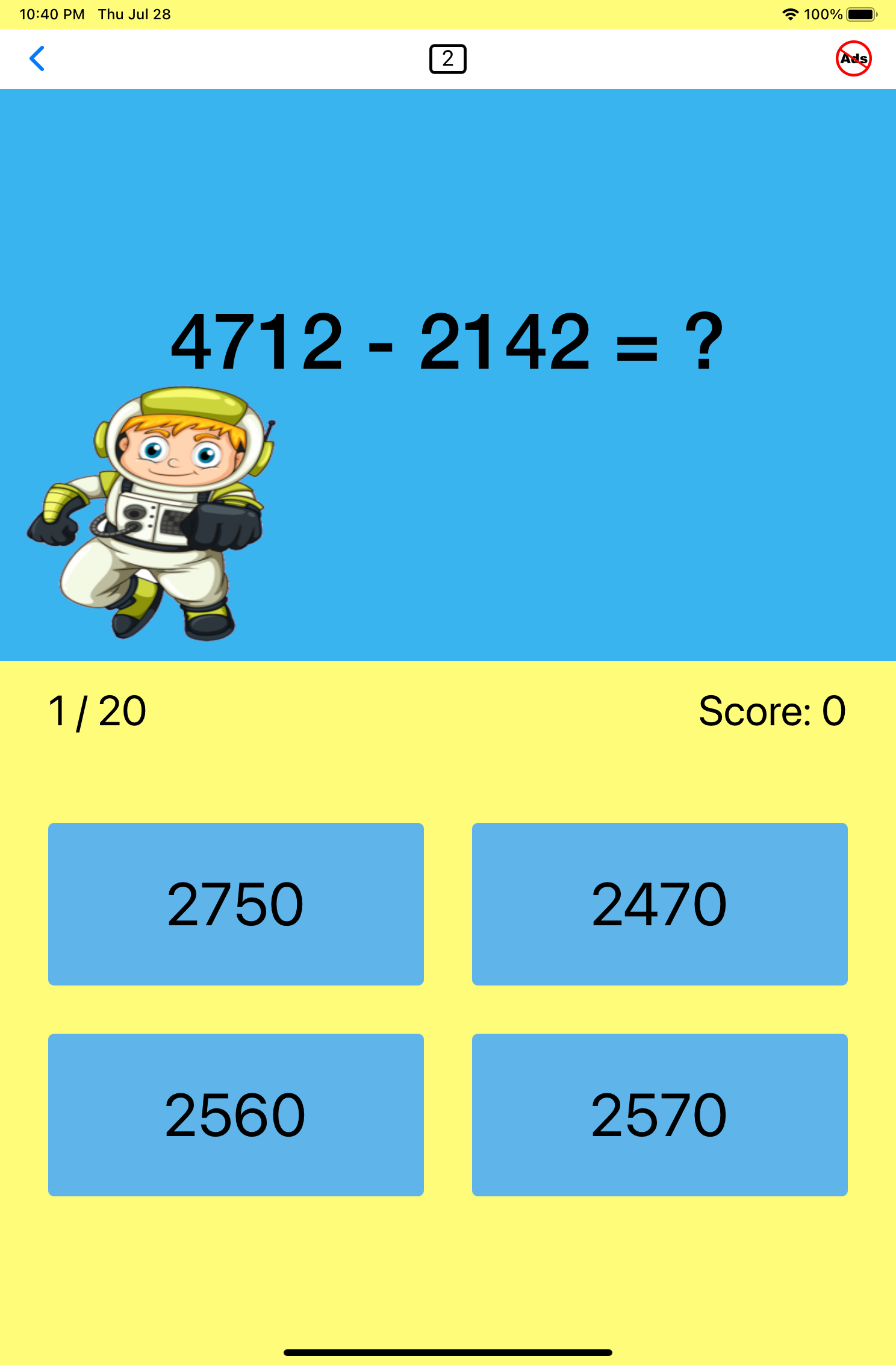 Fourth Grade Math App Photo