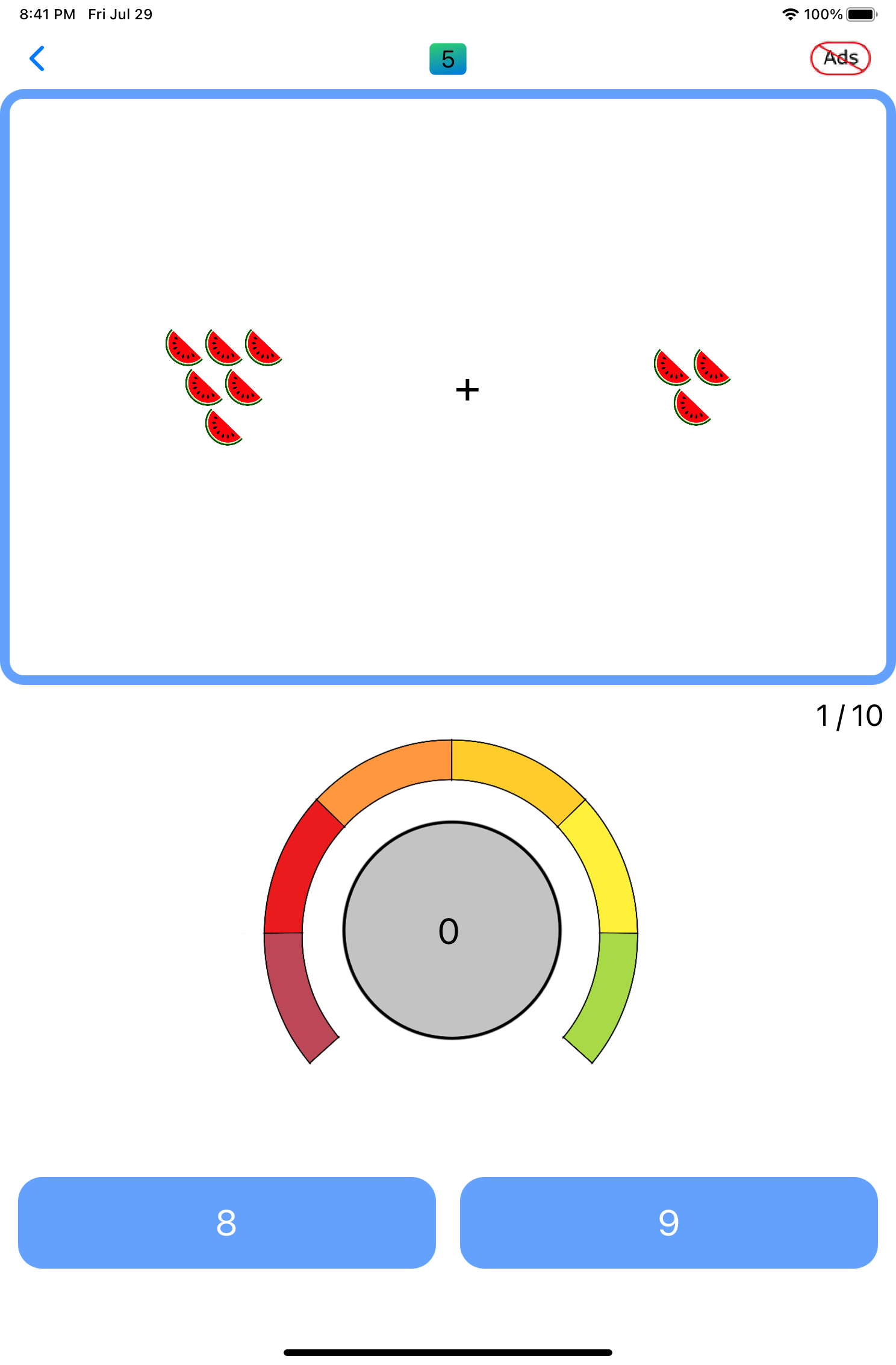 Preschool Math Quiz Photo