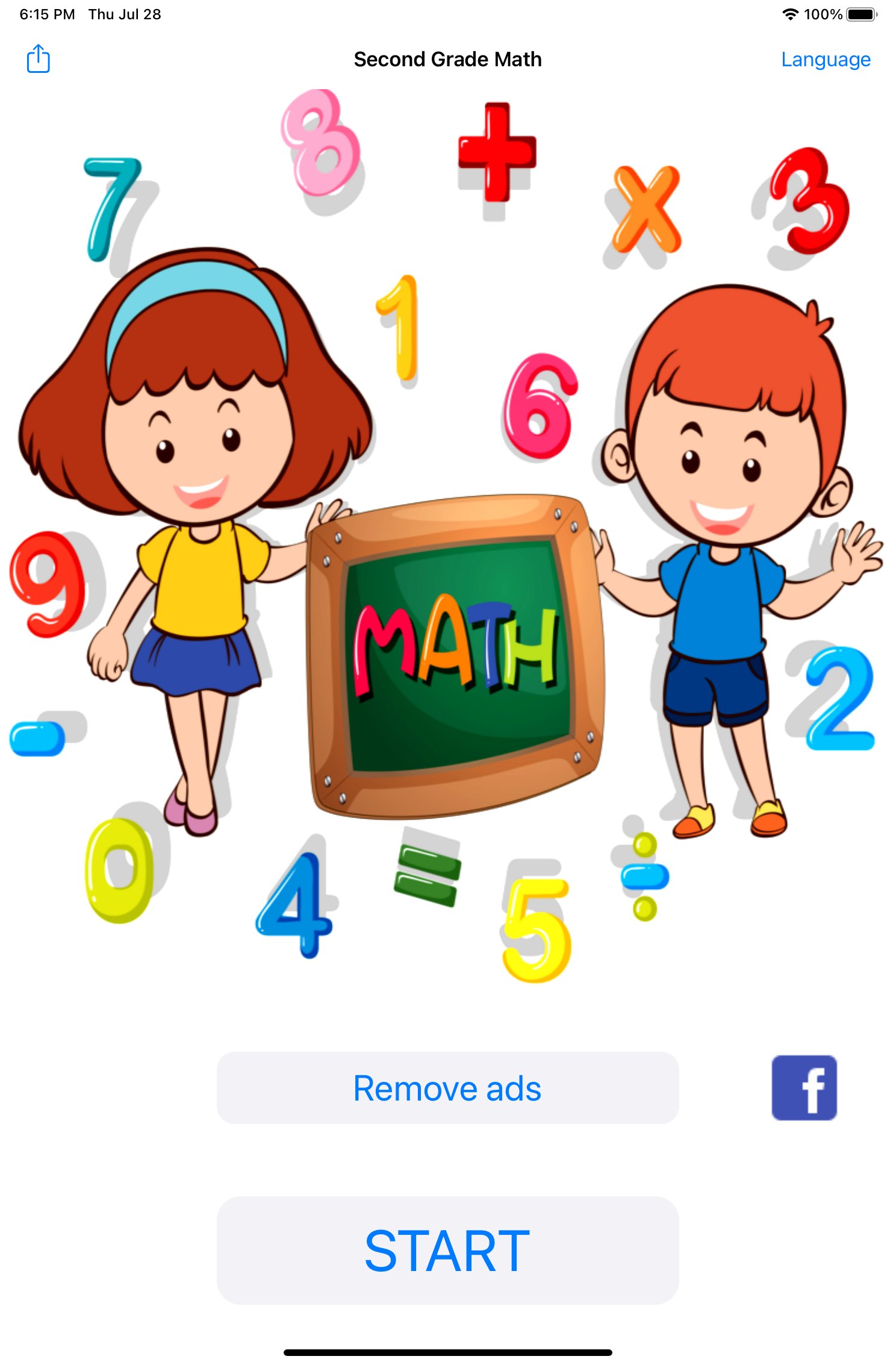 Second Grade Math App Photo