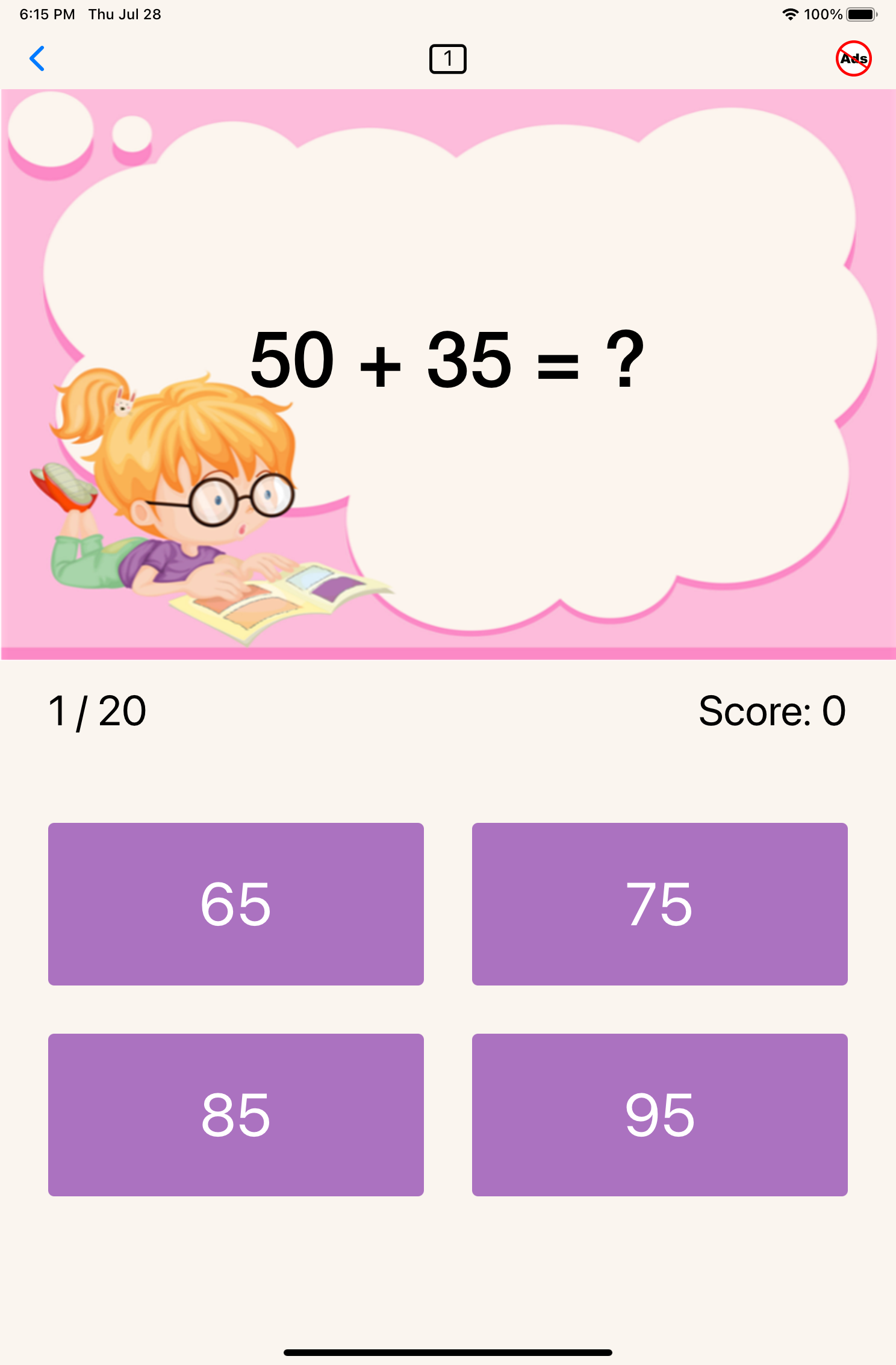 Second Grade Math App Photo