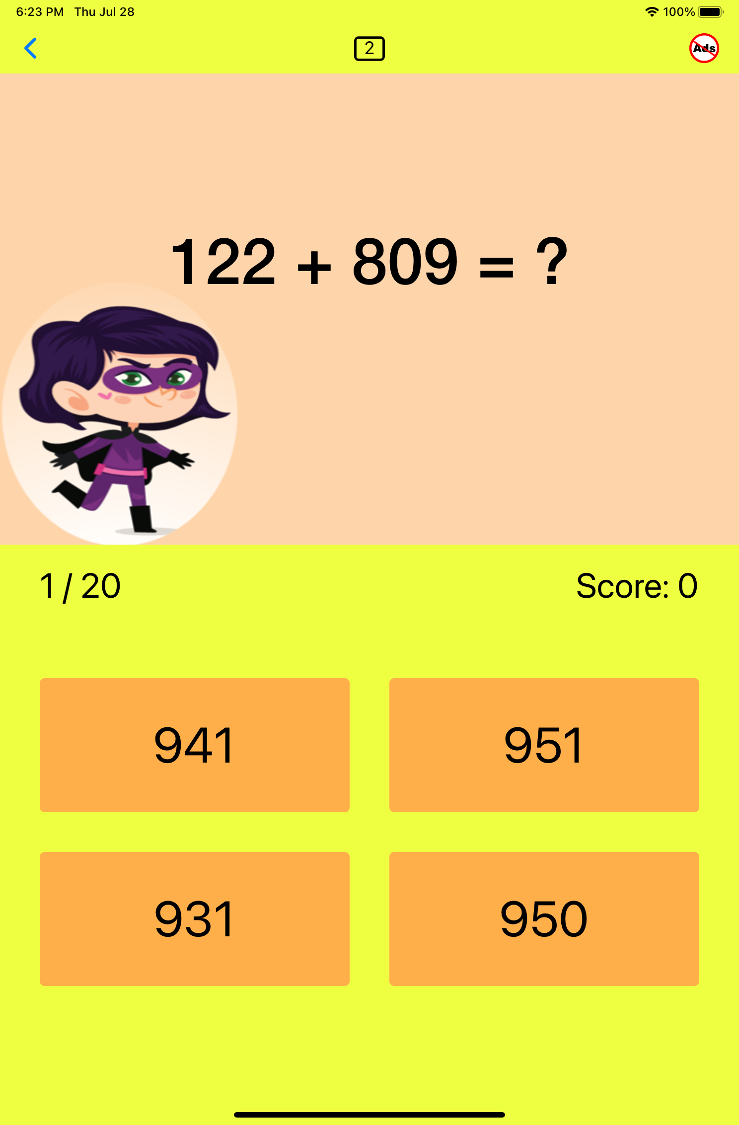 Third Grade Math App Photo